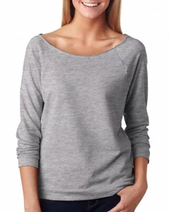 Next Level 6951 Damen Premium French Frottee roher Rand 3/4-Ärmel Raglan T-Shirt - Bild 1 von 9