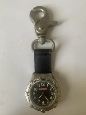 Reloj Bolsillo Hombre Craftsman Reliquia Acero Inoxidable Llavero Clip Con Brújula. Foto 1 de 4