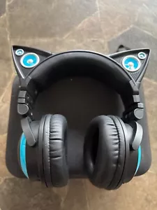 Limited Edition Brookstone Ariana Grande Wired Cat Ear Headphones Earphone - Picture 1 of 4