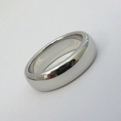 TIFFANY & Co. Alianza de boda Forever platino 6 mm Lucida anillo 8,5 Foto 1 de 4