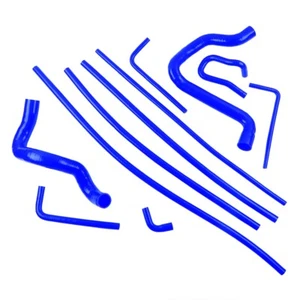 Blue For 88-94 Ford F150 F250 F350 Bronco Trucks 5.0 5.8L Silicone Radiator Hose - Picture 1 of 20
