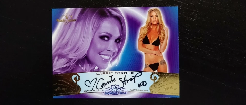 Benchwarmer Signature 2010 - Carrie Stroup - Autograph - playmate - Photo 1/1