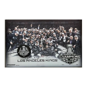 Placa con disco de Los Angeles Kings 2014 Stanley Cup Champions - Imagen 1 de 1