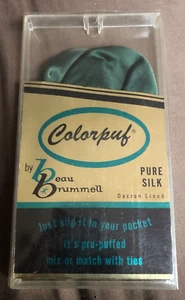 BEAU BRUMMEL - COLORPUF - ADJUSTABLE Pure Silk POCKET LINER - Vintage - Picture 1 of 8