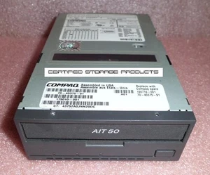 Compaq HP AIT50 Data Tape Drive 3.5" AIT-2 175010-001 SDX-500C/CQ 190716-001   - Picture 1 of 2