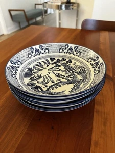 English Willow Eaton Fine Dining 9" Pasta Bowls Set of 4 - Picture 1 of 2
