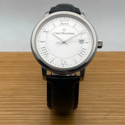 Reloj Hombre Carl F. Bucherer Adamavi 00.10314.08.15.01 Automático 39mm Esfera Blanca Foto 1 de 4