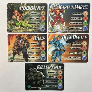 (5) 1996 DC OVERPOWER COLLECTABLE CARD GAME "CHARACTER CARDS" No Doubles - Picture 1 of 5