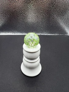 Transluscent Green Confetti Marble .97 Inch Mint - Picture 1 of 2