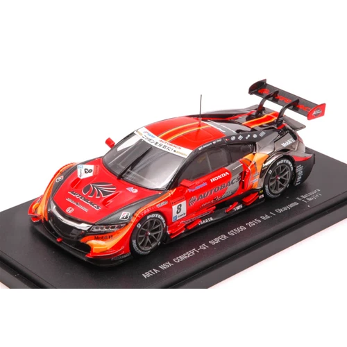 HONDA NSX N.8 4th SUPER GT500 OKAYAMA 2015 K.MATSUURA-T.NOJIRI 1:43 Ebbro Auto C - Immagine 1 di 1