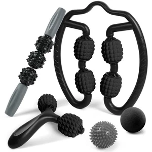 Set Rullo in Schiuma con Rullo Massaggio a 360° Trigger Point, Bastone Rullo Muscolare,... - Foto 1 di 6