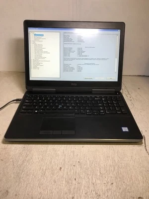 DELL PRECISION 7510 i7-6820HQ 8GB Ram No OS/HDD/Power Adapter. Boots to Bios - Image 1 of 4