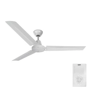 Ventilador de Techo EDM 33982 Blanco 60 W Ø 120 cm Mini industrial - Imagen 1 de 6