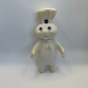 Vintage TCF 1971 Pillsbury Doughboy Rubber Doll 7"Hx4"Lx2,5"W giocattolo da collezione - Foto 1 di 8