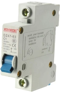 uxcell 1 Pole 1A 230/400V Miniature Circuit Breaker Din Rail Mount DZ47-63 C1 - Picture 1 of 4