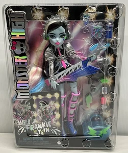 Monster High Amped Up Frankie Stein Rockstar Puppe mit Zubehör - verbeulte Box - Bild 1 von 10