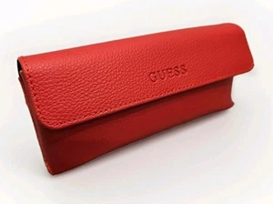 GUESS Red Eyewear AUTHENTIC Gold Snap Closure Eyeglasses Sunglasses Glasses VG - Picture 1 of 6