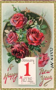 AK Tuck's geprägt Neujahr AZ98 - Bild 1 von 2