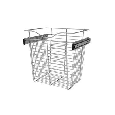 18 In. H X 18 In. W Chrome Steel 1-Drawer Wide Mesh Wire Basket - Image 1 of 4