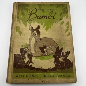 Walt Disney’s Bambi Idella Purnell Vintage 1944 Illustrated Hardcover - Bild 1 von 10