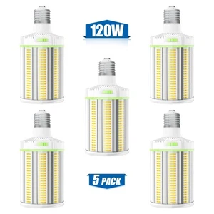 5X 120W LED Corn Light Industrial Warehouse Garage Lighting Fixture 4500K~5700K - Picture 1 of 19