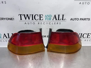 1996-2000 HONDA CIVIC COUPE TAIL LIGHT PAIR LEFT RIGHT OUTER OEM - Picture 1 of 14
