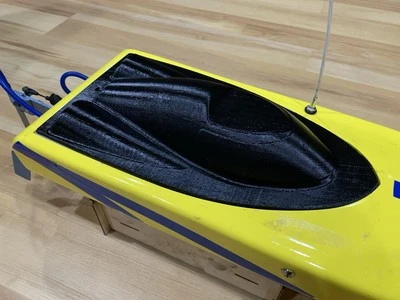 Supervee 27 27R RC Boat Canopy, Top, Cover Black - Image 1 of 4