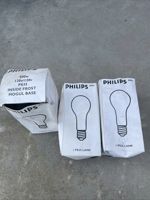 Longlife PS-35 500W Inside Frost  Bulb NOS Vintage - Image 1 of 2