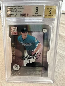 2001 Donruss Elite Josh Beckett Turn of the Century Autograph RC /0006 BGS 9/19 - Picture 1 of 5