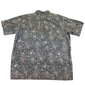 Reyn Spooner 1/4 Reverse Herren 3XL japanische Blumen Hawaii Korea 4 Knöpfe Strand - Bild 1 von 15
