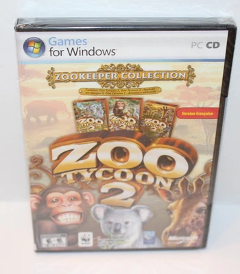Zoo Tycoon 2 Zookeeper Edition (PC)  French Version Francaise Sealed New - Image 1 of 4