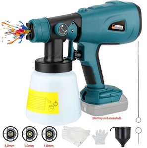 Akku Elektrische Spritzpistole Tragbar Farbsprühgerät Auto Airbrush für Makita 18V - Bild 1 von 7