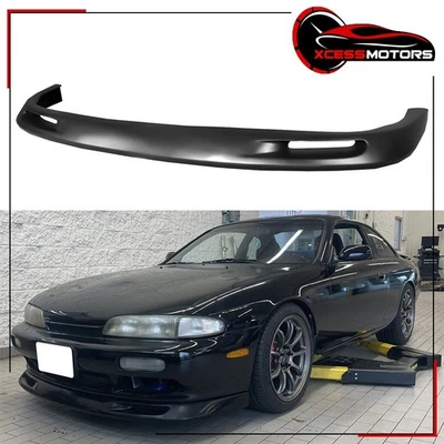 Fits 95-96 Nissan 240SX Front Lip Air Dam Chin Spoiler Unpainted PU - G Style - Image 1 of 4