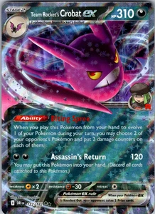 Team Rocket’s Crobat ex 122/182 SV10: Destined Rivals Double Rare - NM - Picture 1 of 2