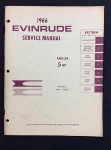1966 Used Evinrude Service Manual # 4278 5 Hp # 21 - Picture 1 of 6