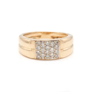 Brillant Ring 750/18kt Gelbgold, 15,5g, 0,36ct, Größe 54, R00. 86158 - Bild 1 von 3