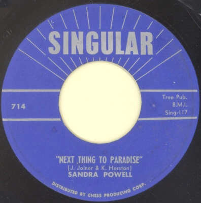 SANDRA POWELL “Next Thing To Paradise” SINGULAR*** - Image 1 of 2