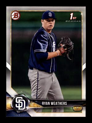 2018 Bowman Draft #BD-182 Ryan Weathers San Diego Padres - Image 1 of 2