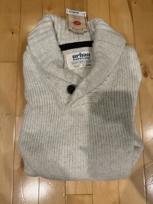 NWT Urban Pipeline Boys Cream White Shawl Collar Mock Neck Pull Over Sweater L - Image 1 of 3
