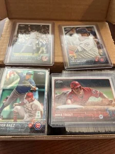 2015 TOPPS CHROME BASEBALL Refractor Set 1-200 BRYANT BAEZ Rookie Trout Jeter - Picture 1 of 4