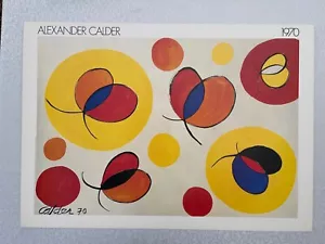 ALEXANDER CALDER, UNTITLED, RARE 1986 ART PRINT - Picture 1 of 3