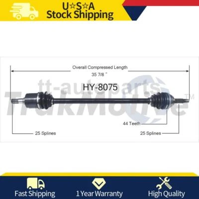Junta eje CV delantero derecho para Hyundai Accent 2005 2004 2003 2002 2001 2000 Foto 1 de 2