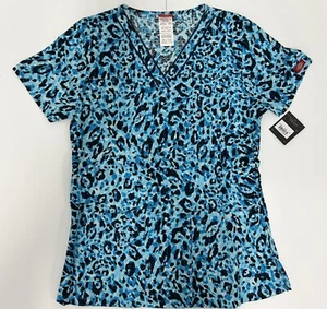 Top donna Dickies Scrubs collo a V stampa leopardata taglia XS - Foto 1 di 1