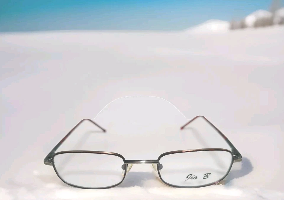 VINTAGE JIO BENDINI JBK708 EYEGLASSES FRAME BROWN/SILVER ITALY DESIGN RETAIL$150 - Image 1 of 4