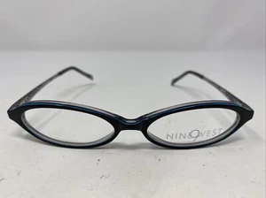 Nine West STUNNING EUS 51-15-135 Black/Blue Full Rim Eyeglasses Frame Z581 - Picture 1 of 8