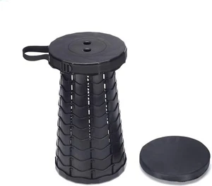 Folding Camping Stool, Collapsible Portable with Nylon Bag, Sturdy Lightweight - Picture 1 of 7