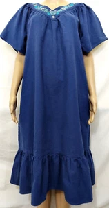 Vestido vaquero BLAIR para mujer talla XL azul denim escote bordado - Imagen 1 de 14