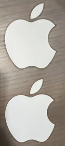 Lotto 2 adesivi logo Apple: bianchi originali. - Foto 1 di 1