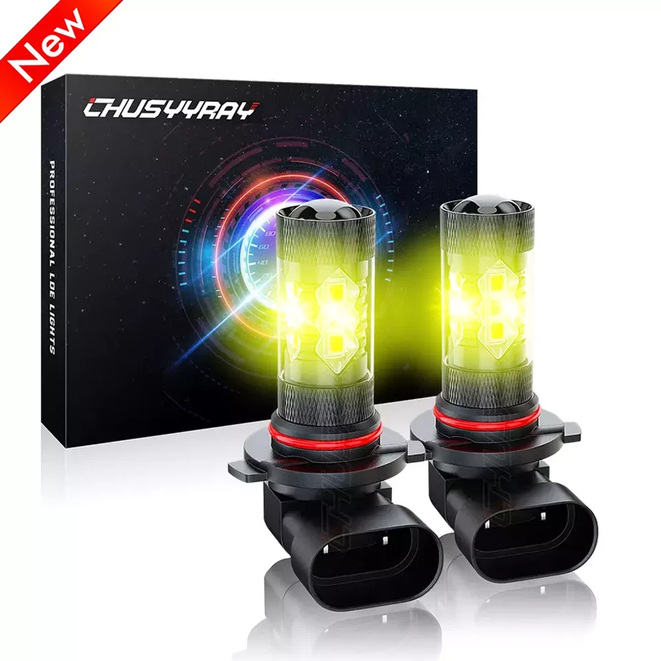 For Honda Civic 2008-2015 2PC Golden Yellow 9005 LED Daytime Running Light Bulbs - Image 1 of 4