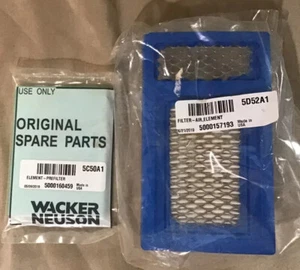 FABRICANTE DE EQUIPOS ORIGINALES Wacker Rammer Filtro Y Prefiltro Set N.: 5000157193 - Imagen 1 de 1